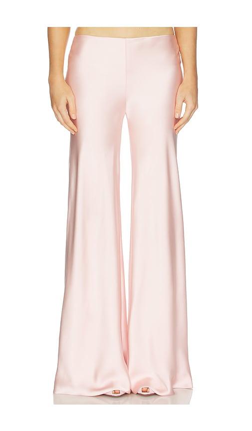 norma kamali bias elephant pant in pink.