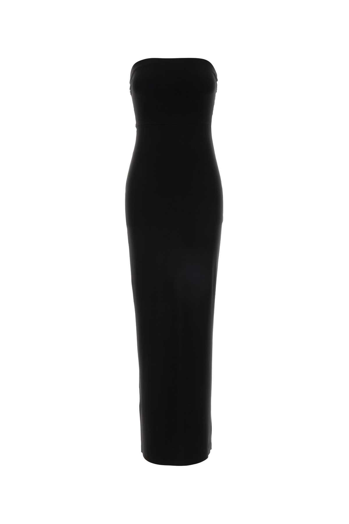 norma kamali black jersey dress
