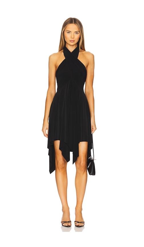 norma kamali convertible dress in black.