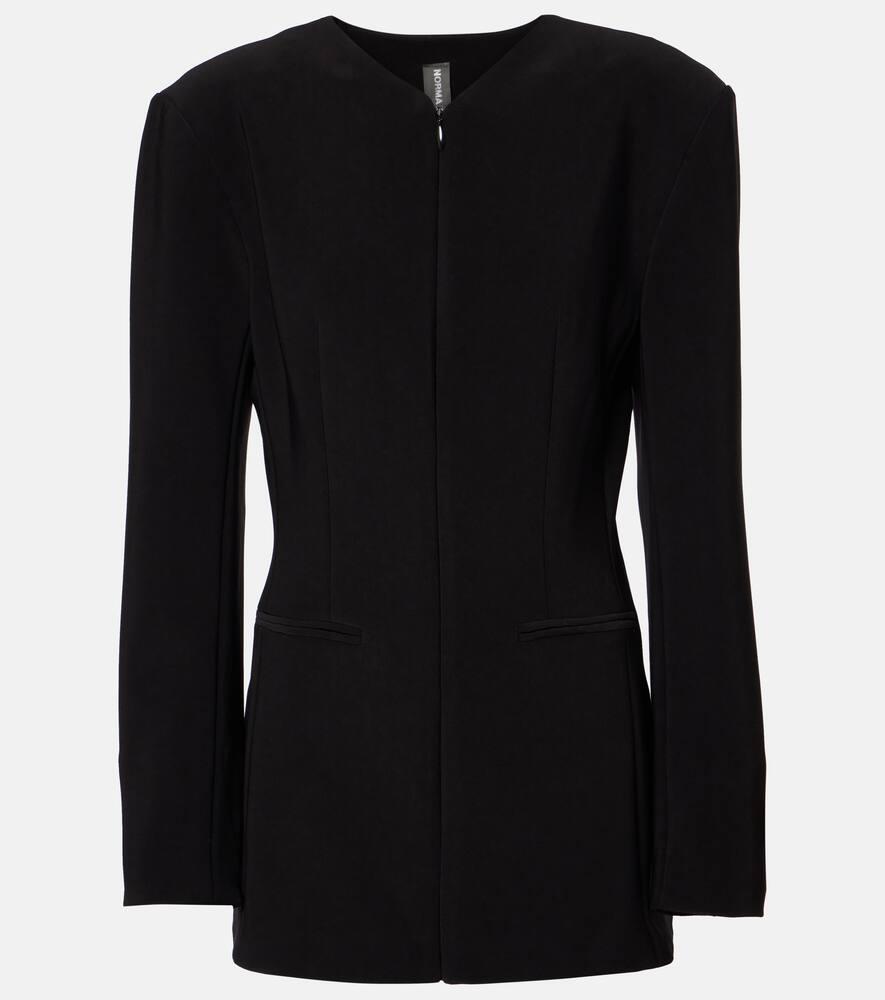 norma kamali crêpe minidress