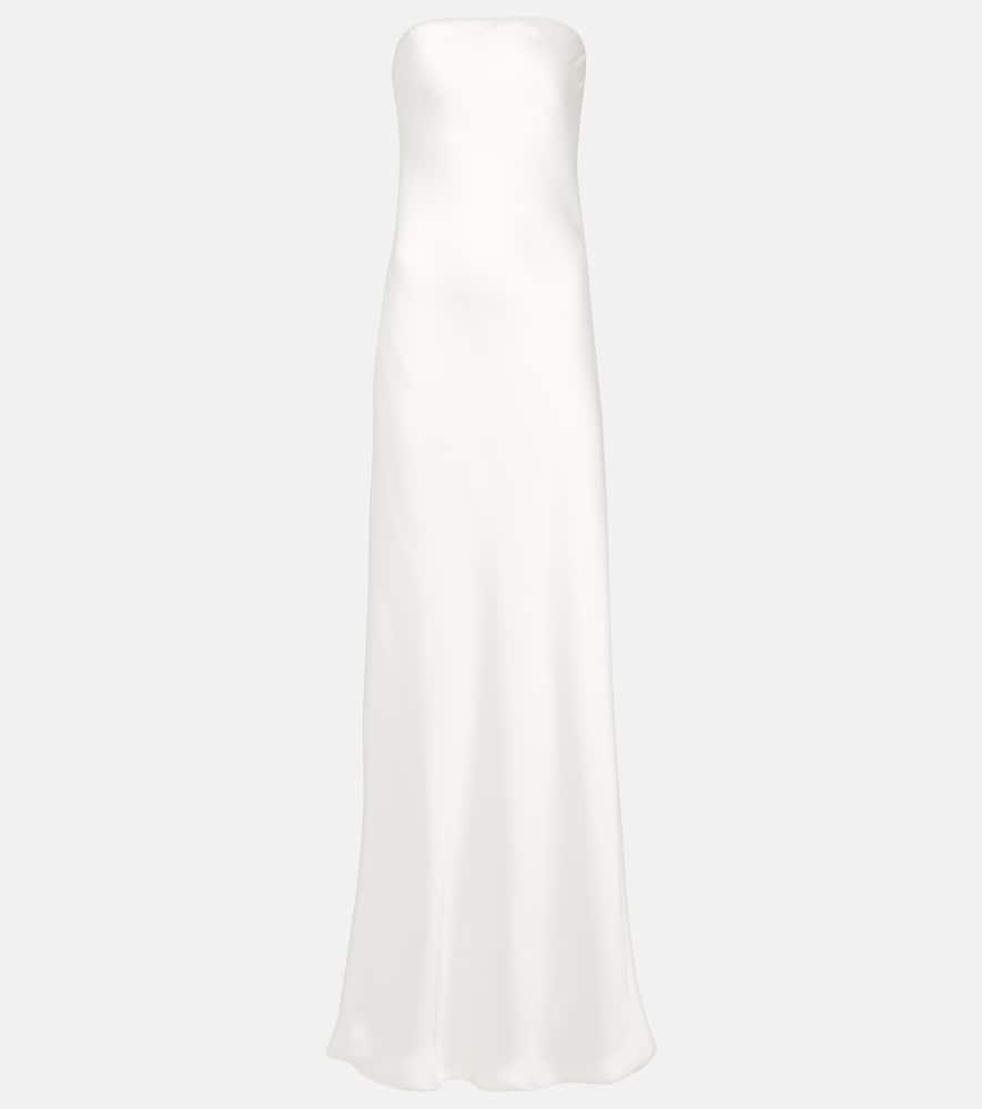 norma kamali crêpe satin gown