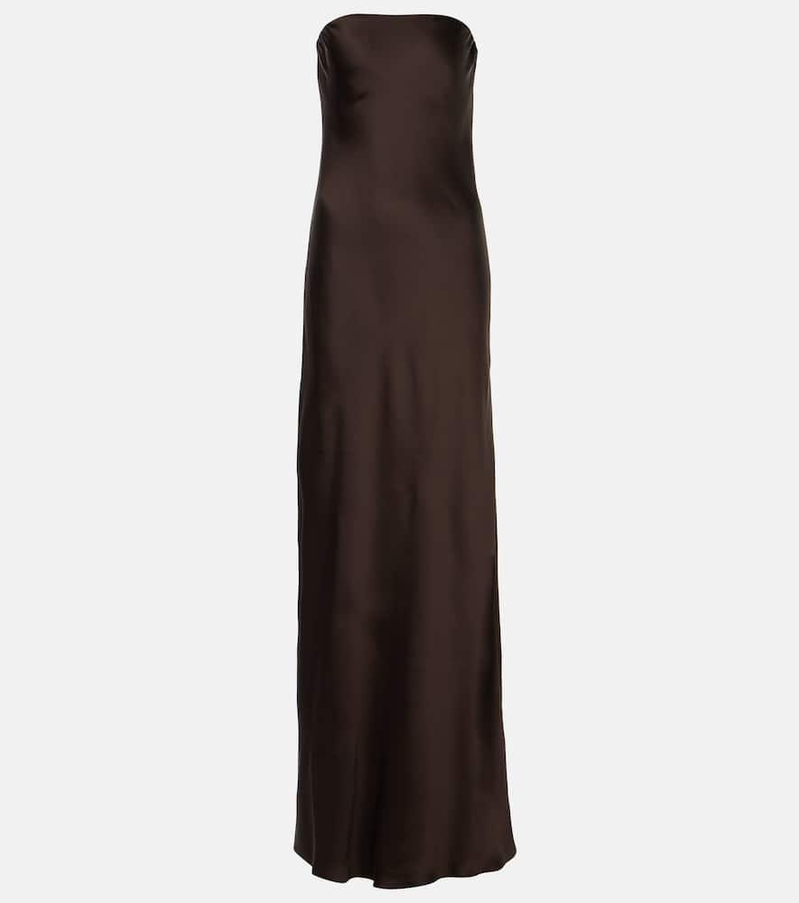 norma kamali crêpe satin gown