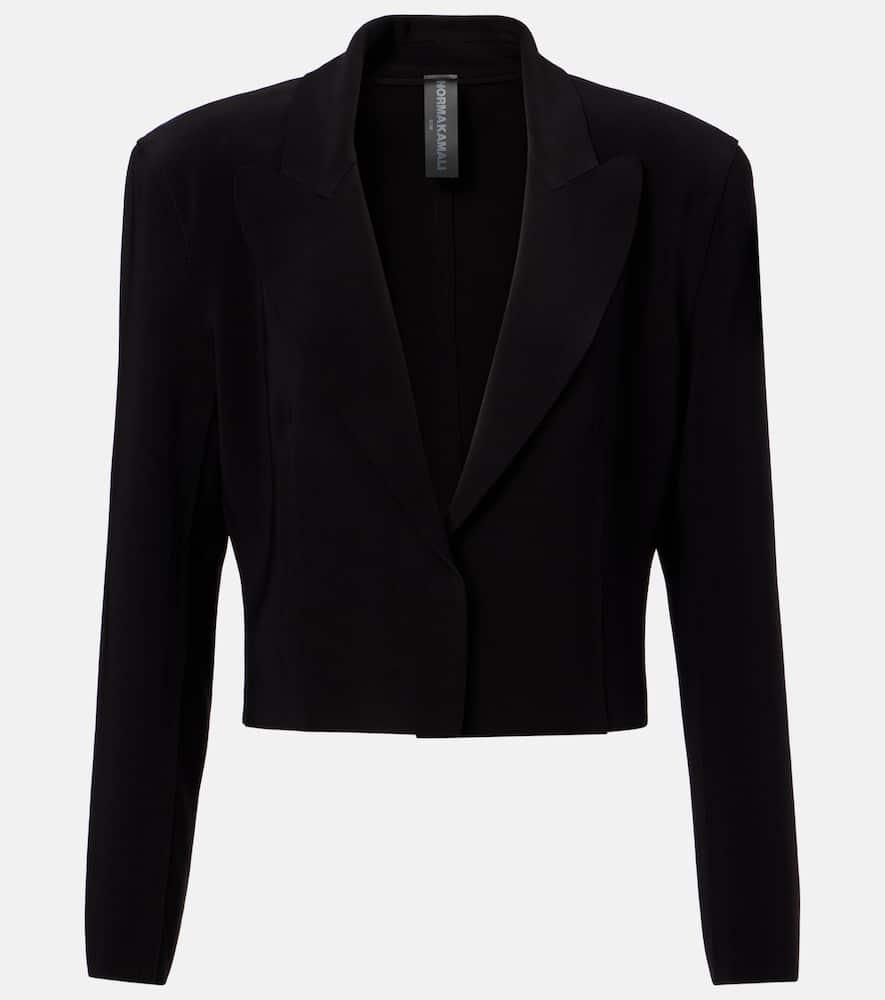 norma kamali cropped blazer