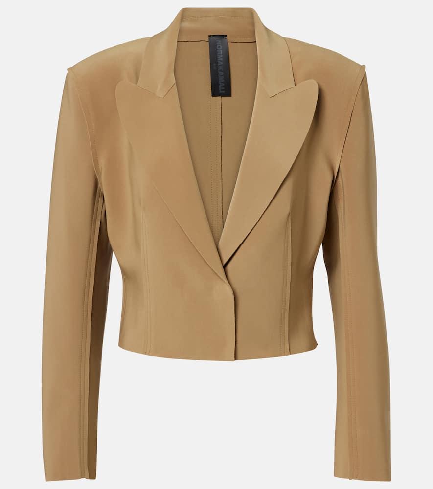 norma kamali cropped blazer