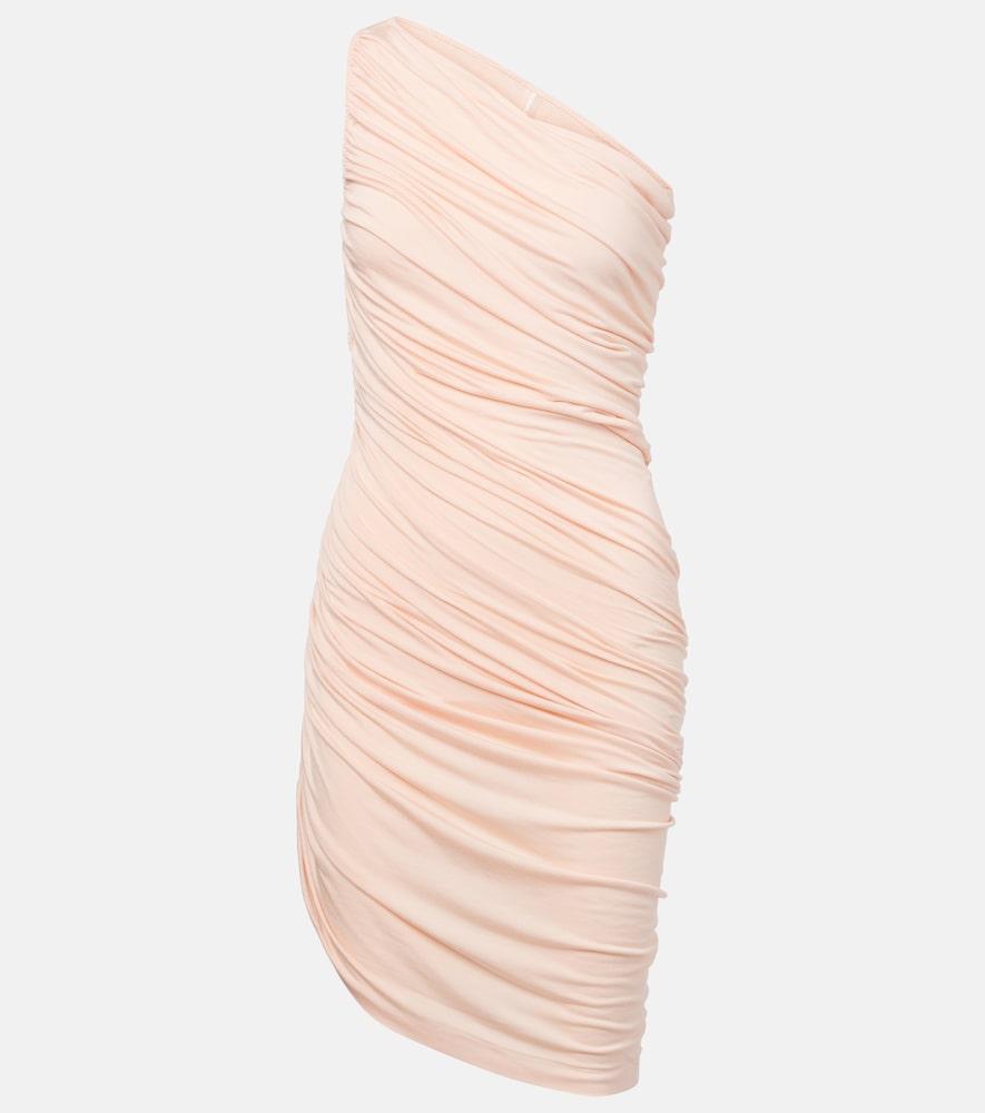 norma kamali diana shirred minidress