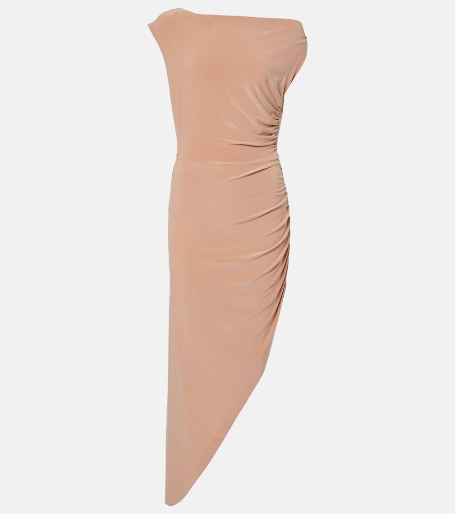 norma kamali draped gown