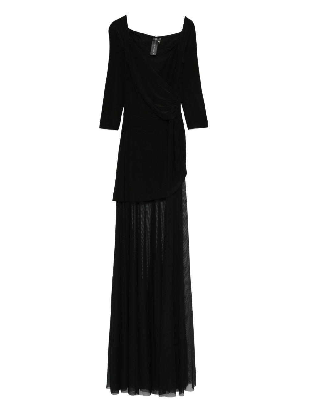 norma kamali draped long dress