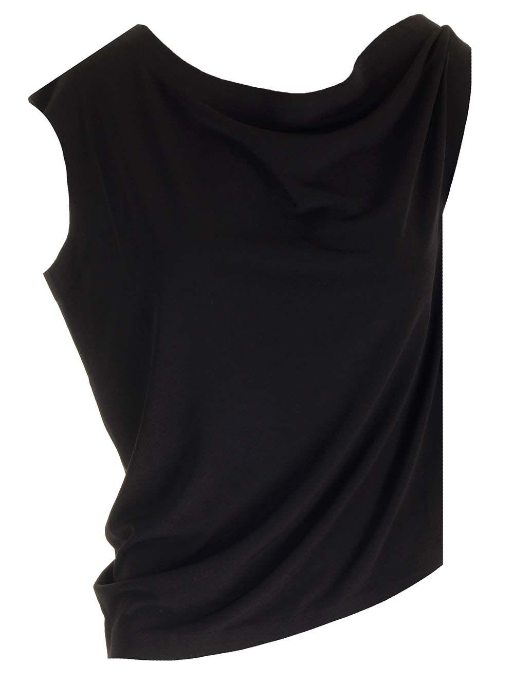 norma kamali draped top