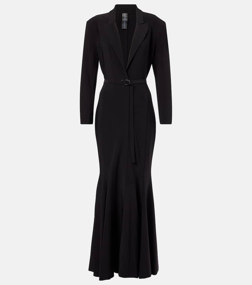 norma kamali fishtail gown