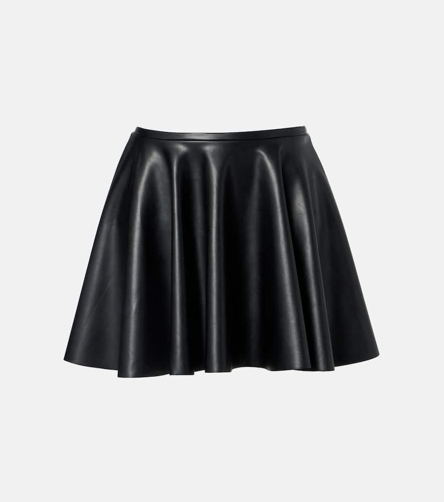 norma kamali flared miniskirt