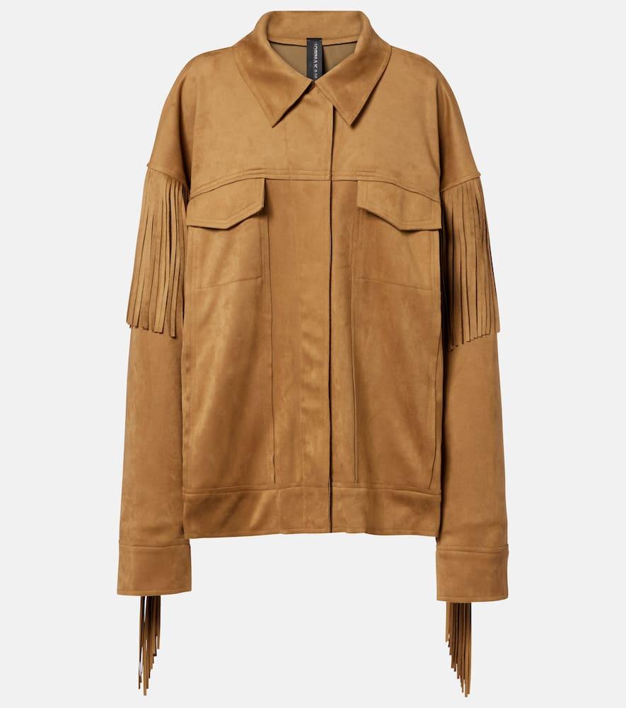 norma kamali fringed jacket