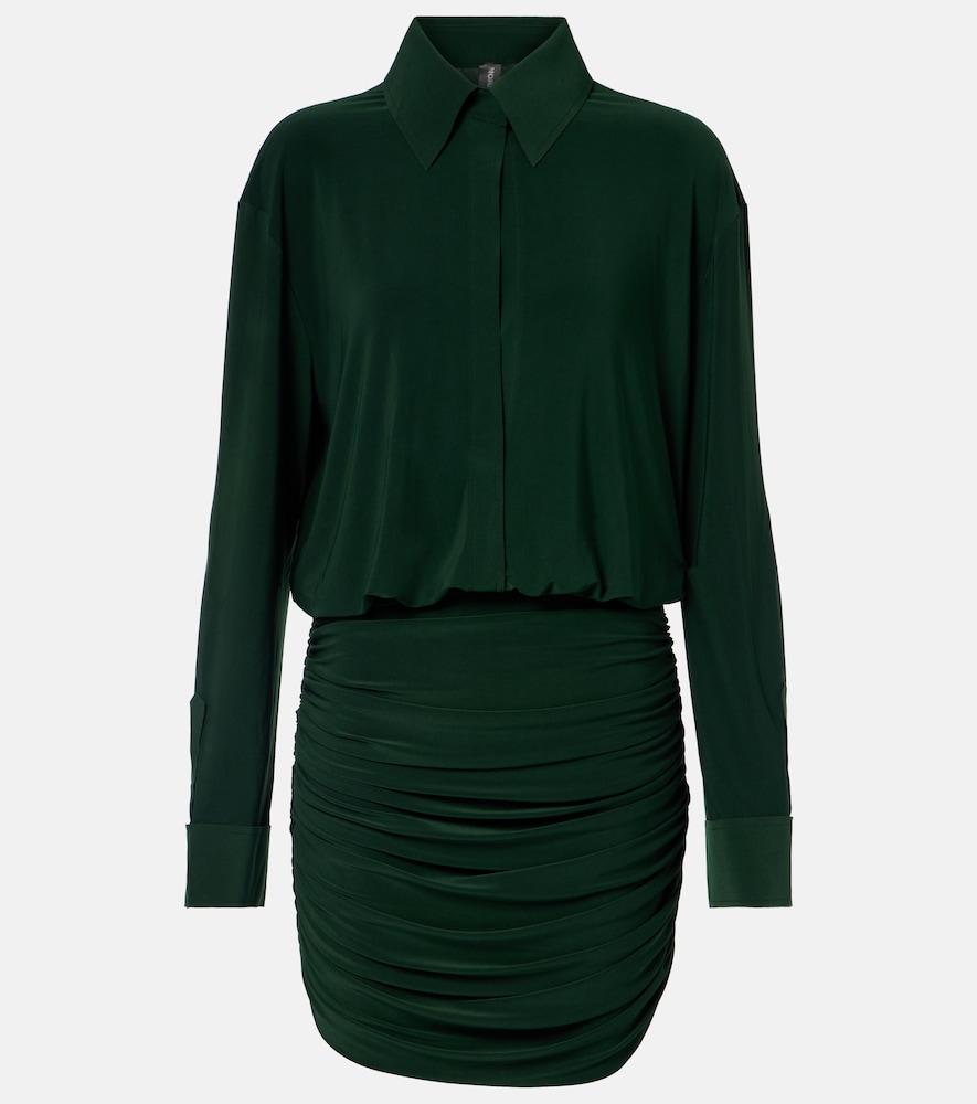 norma kamali gathered minidress