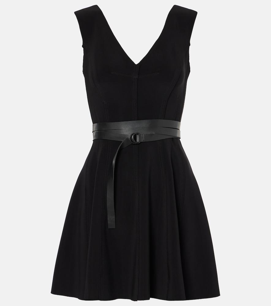 norma kamali grace belted minidress