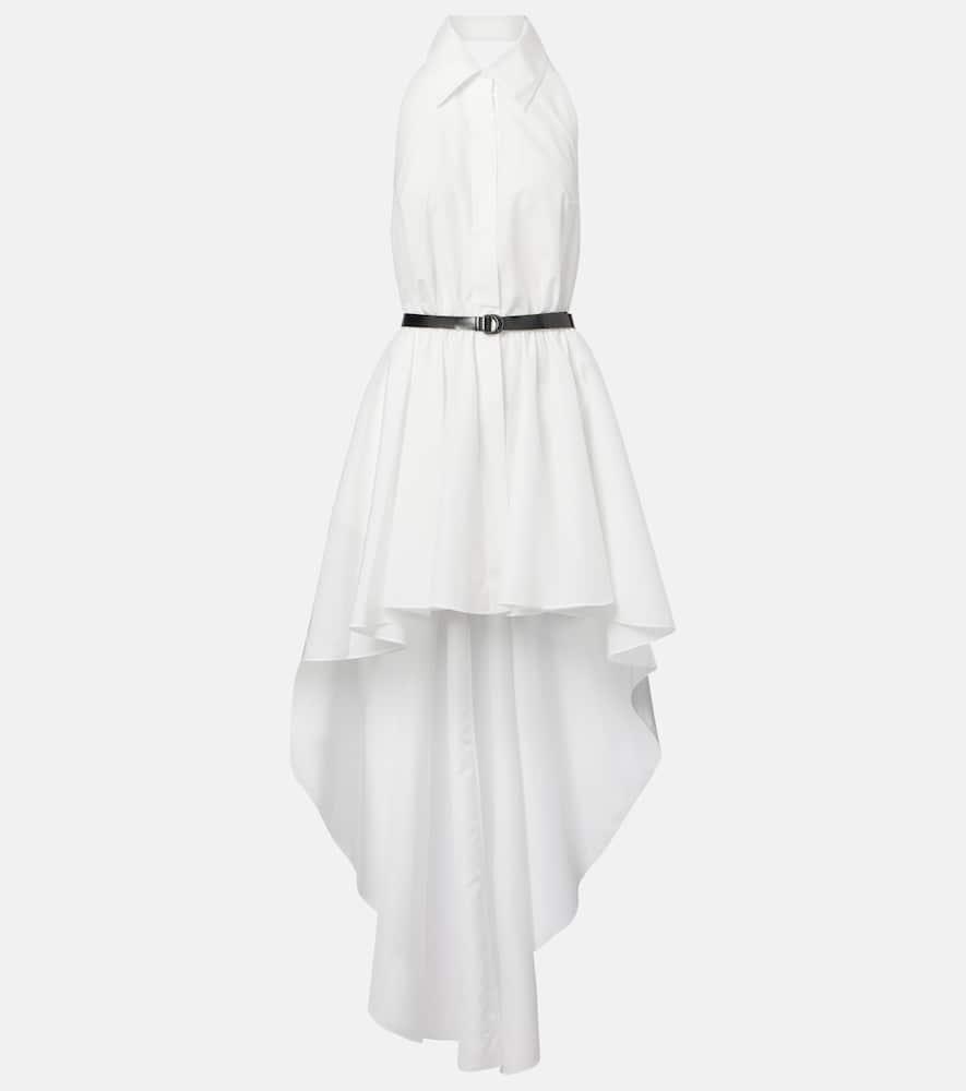 norma kamali halterneck habotai minidress