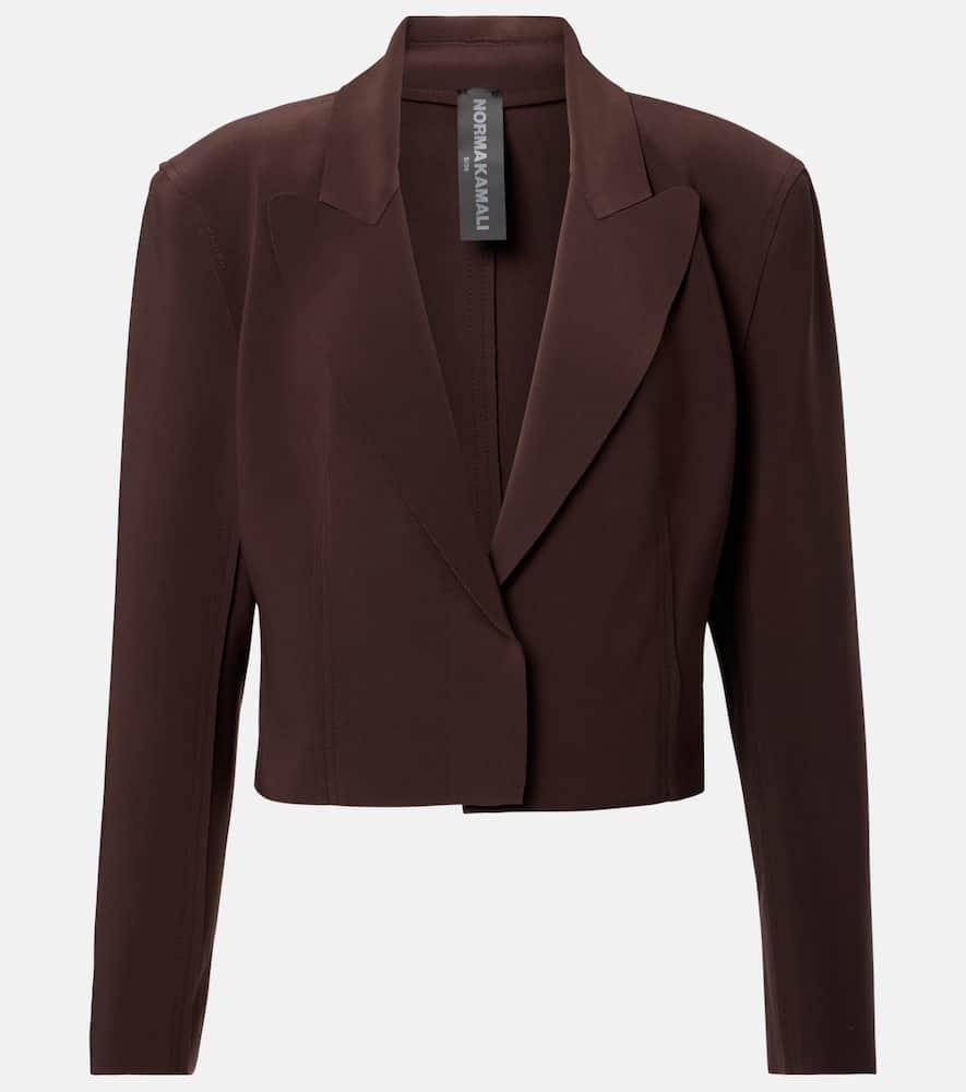 norma kamali jersey blazer