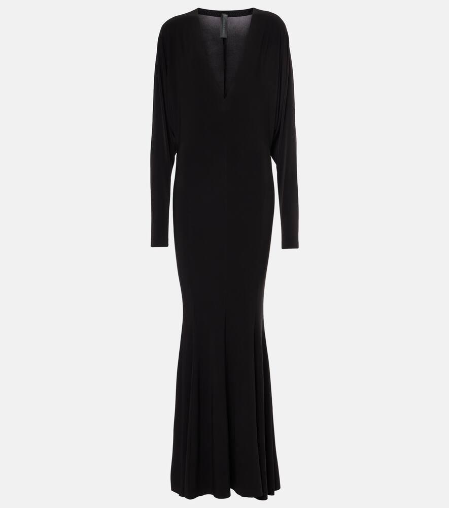 norma kamali jersey gown
