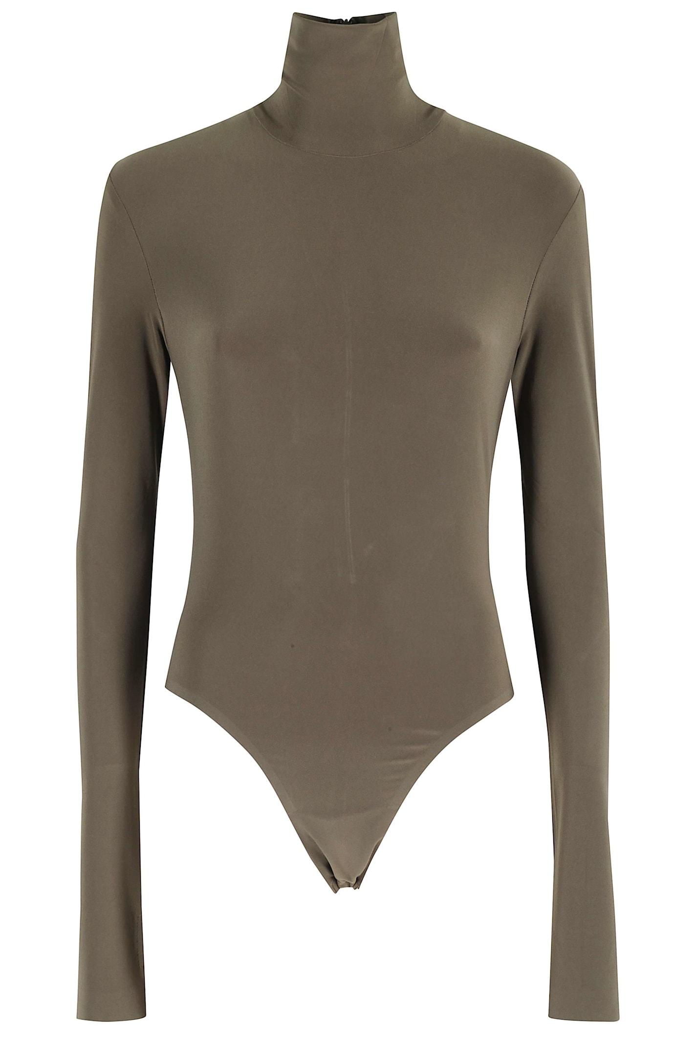 norma kamali long sleeve turtle bodysuit