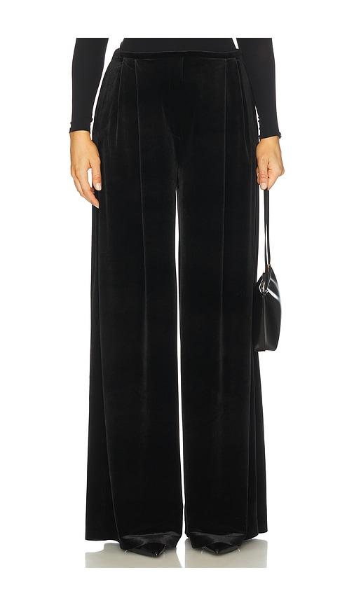 norma kamali mens pleat pant in black.