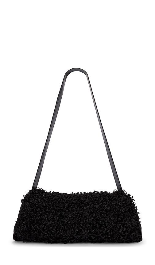 norma kamali muff bag in black.