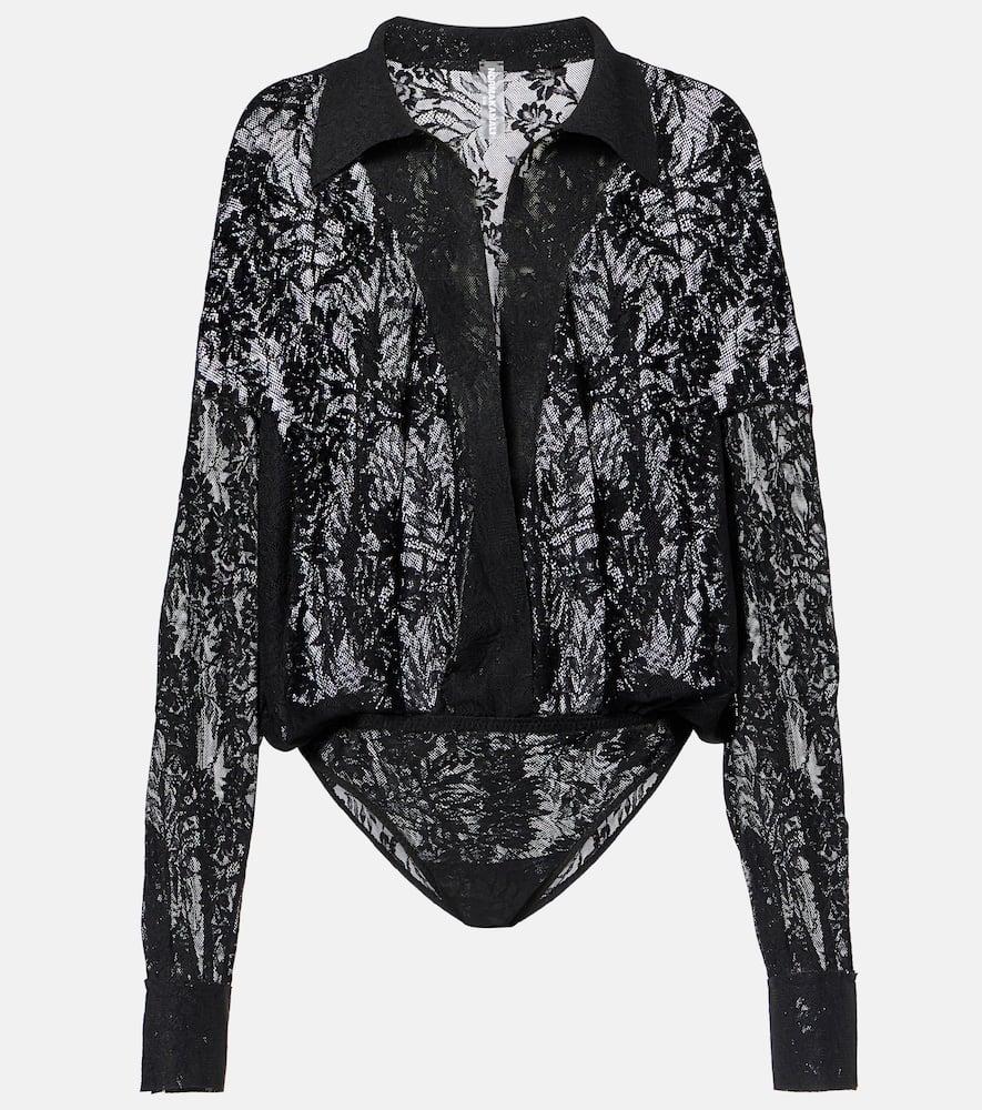 norma kamali oversized bodysuit