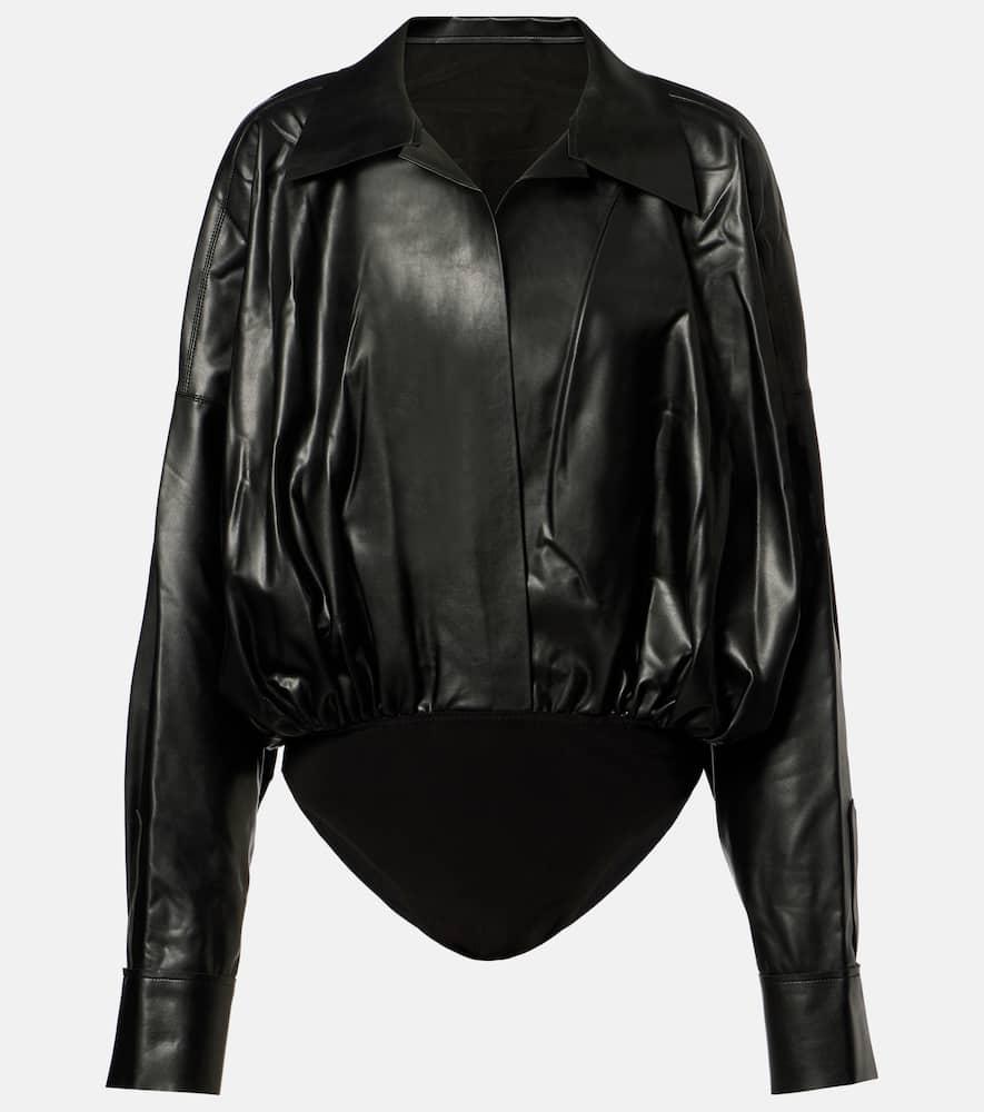 norma kamali oversized bodysuit