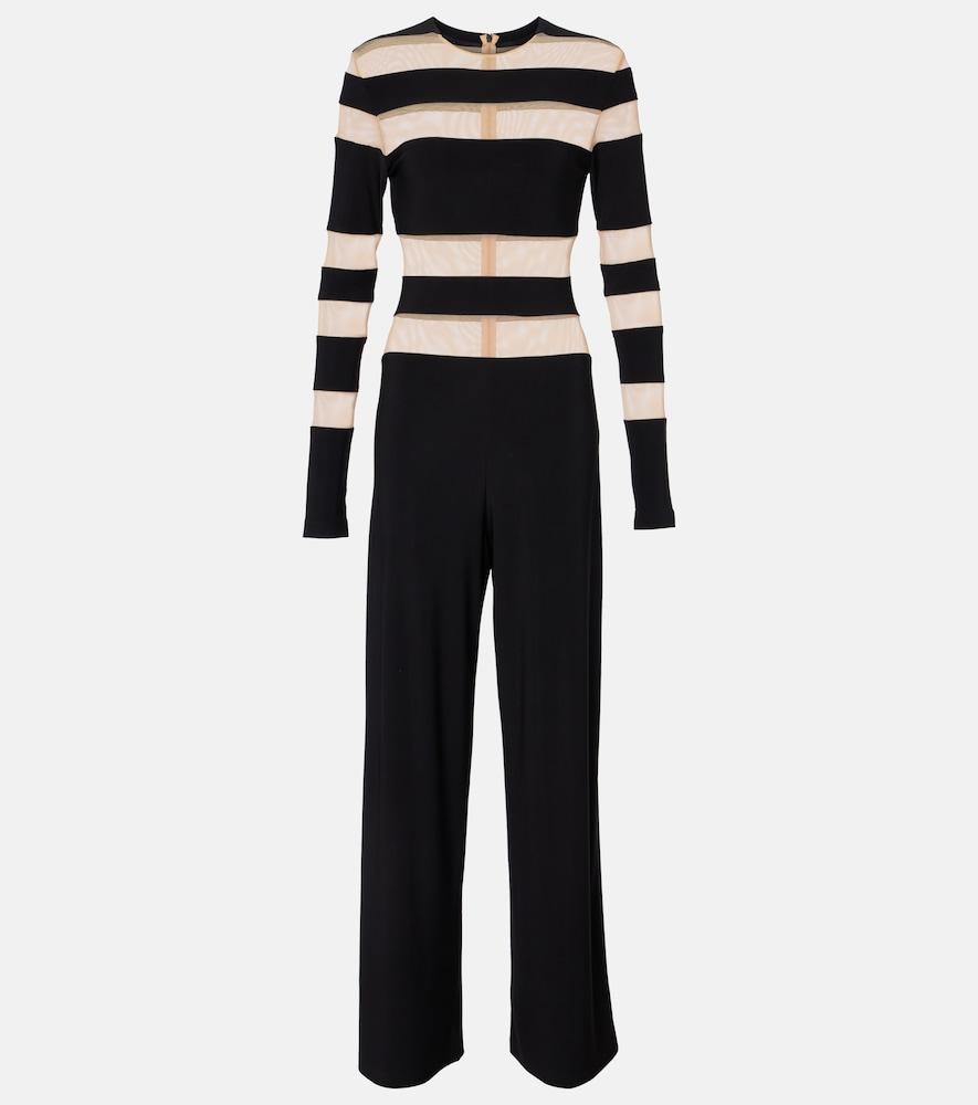 norma kamali paneled jumpsuit