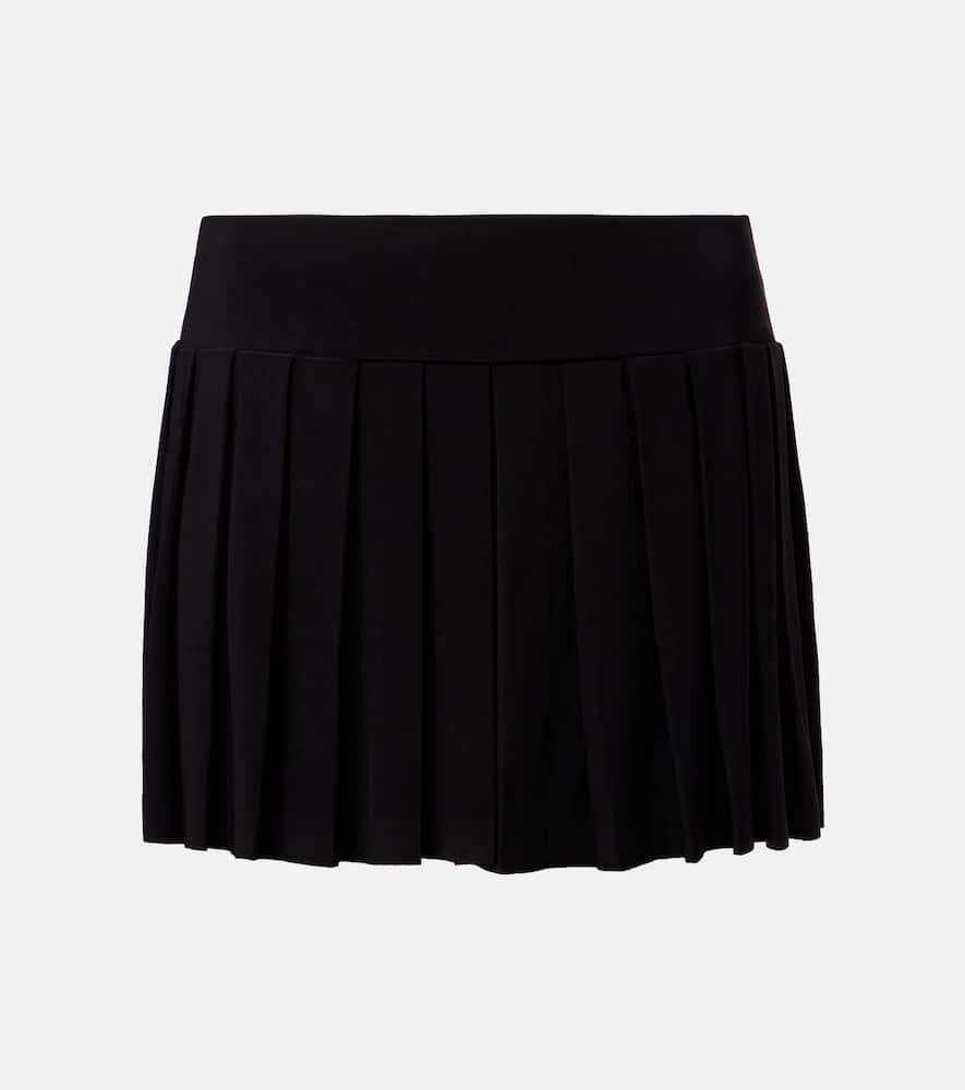 norma kamali pleated miniskirt