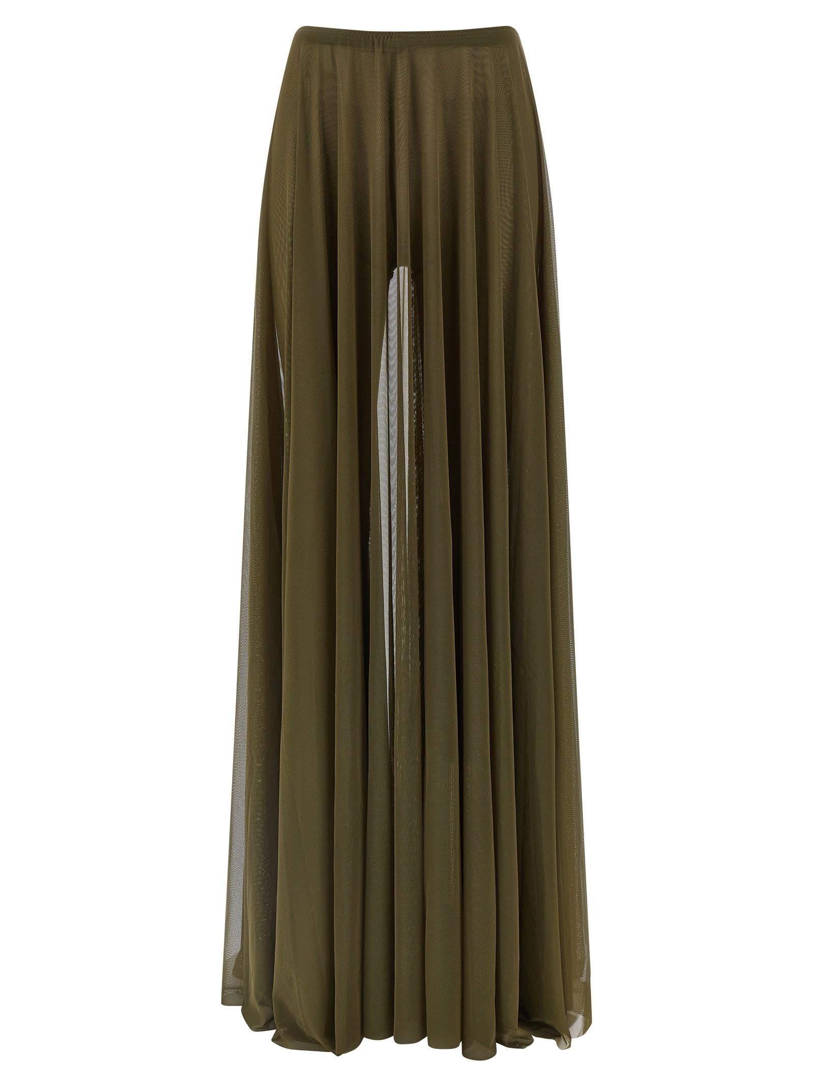norma kamali pleated skirt