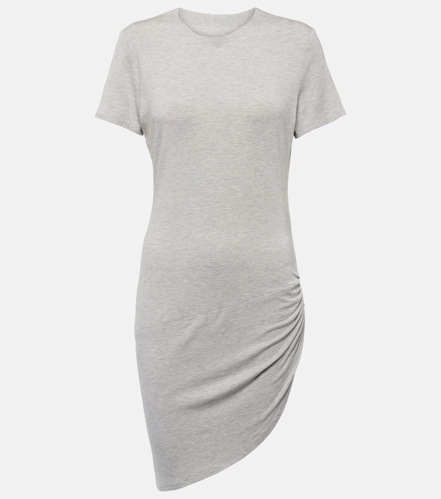 norma kamali ruched jersey minidress