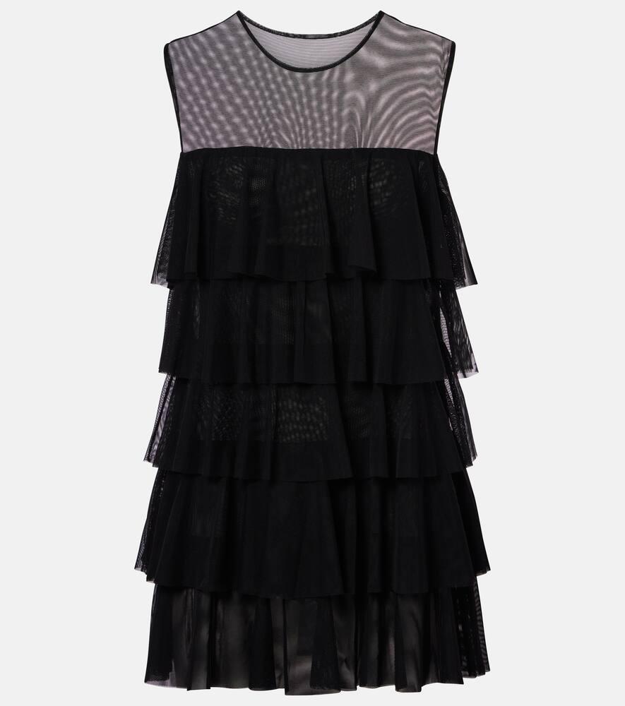 norma kamali ruffled semi