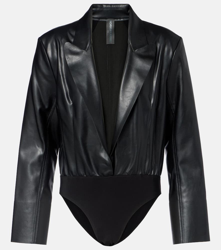 norma kamali shirt bodysuit