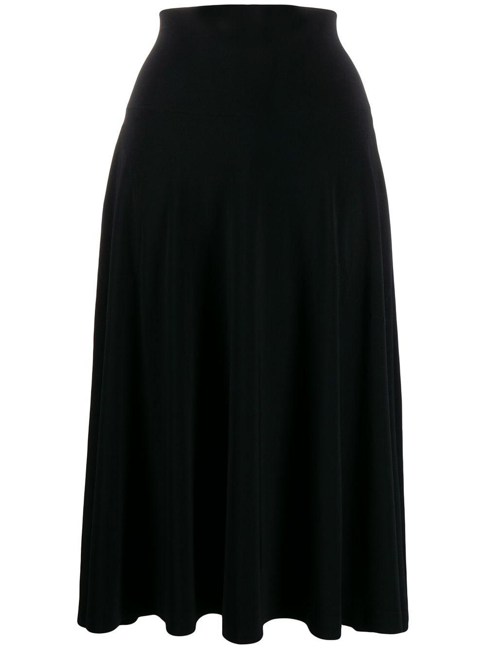 norma kamali skirts black polyester - women