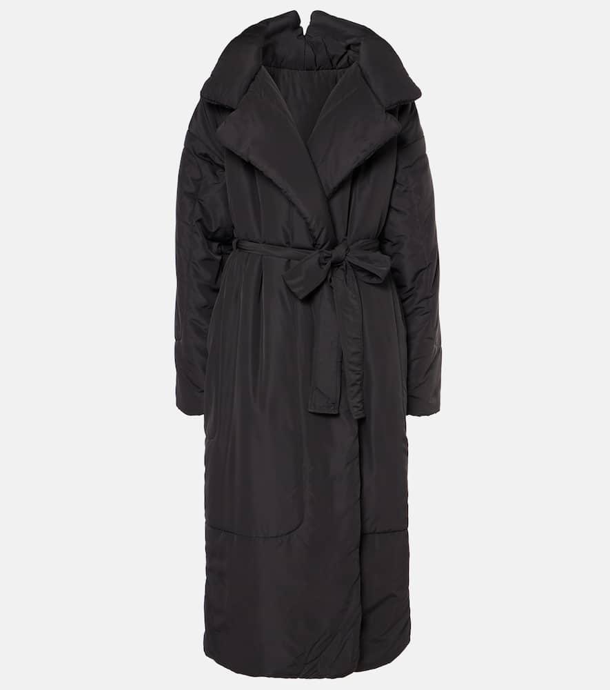 norma kamali sleeping bag habotai wrap coat