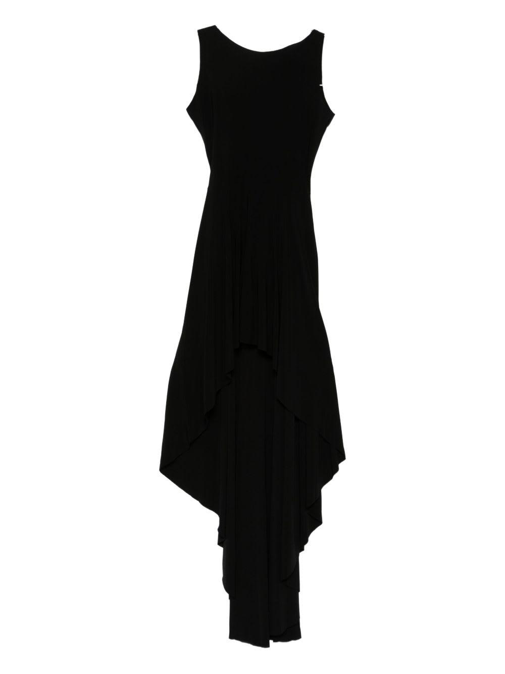norma kamali sleeveless black dress