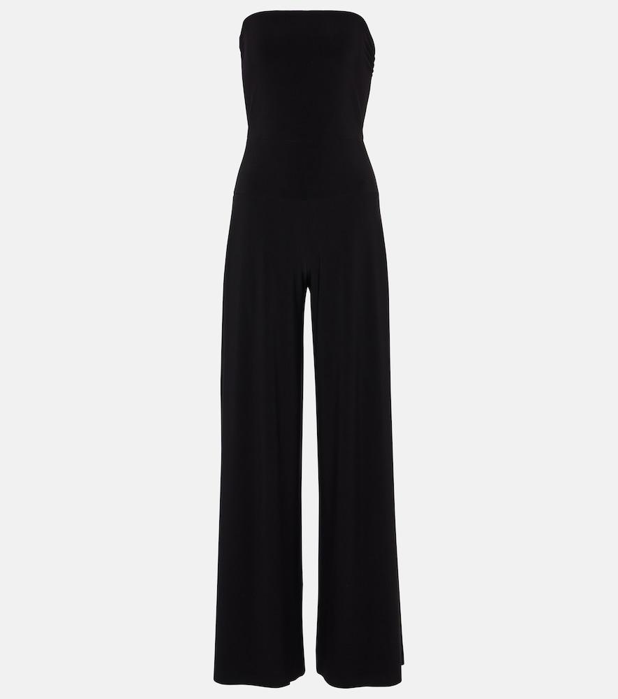 norma kamali strapless jumpsuit