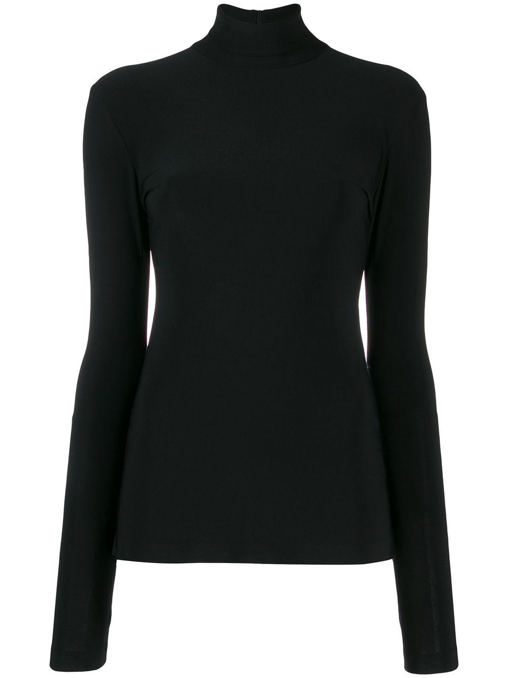 norma kamali sweaters black polyester - women