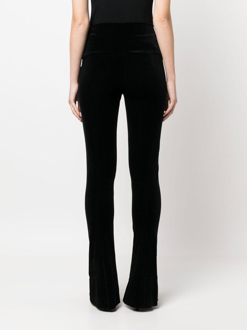 norma kamali trousers black polyester - women