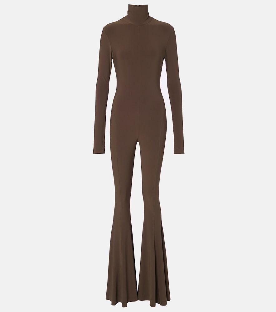 norma kamali turtleneck jersey jumpsuit