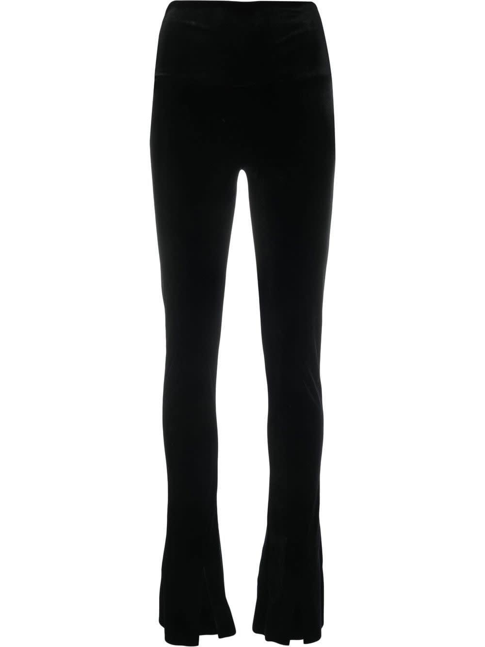 norma kamali velvet leggings
