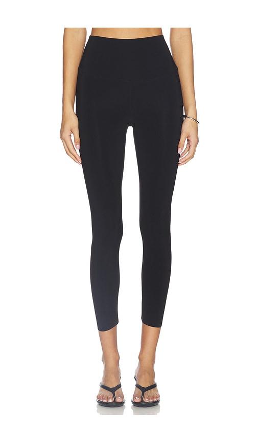 norma kamali x lifestyle cropped legging in black.