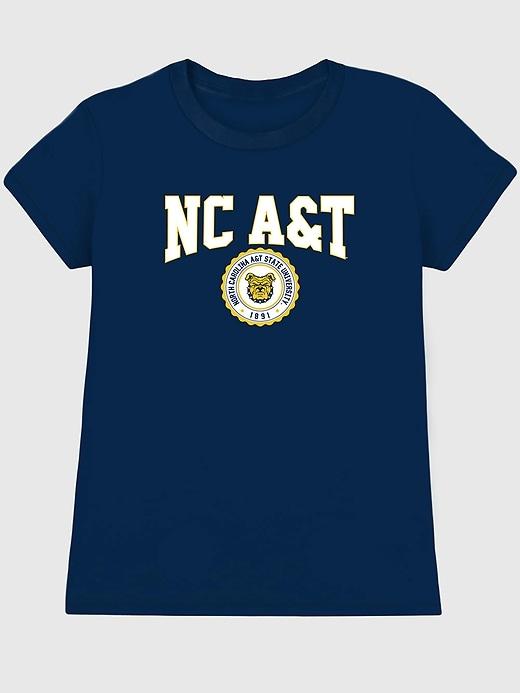 north carolina at state university collegiate graphic t-shirt for women