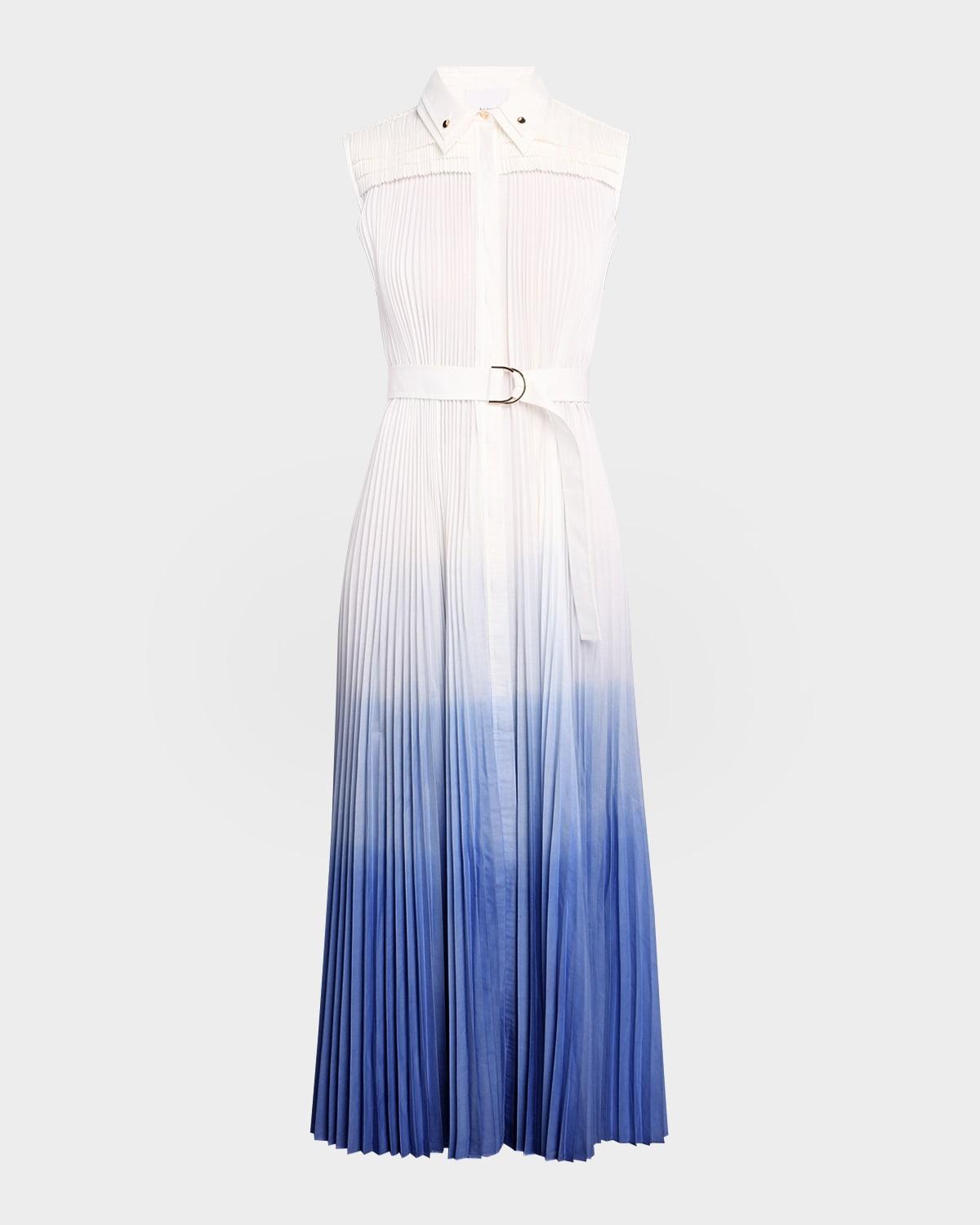 northella sleeveless pleated midi dress