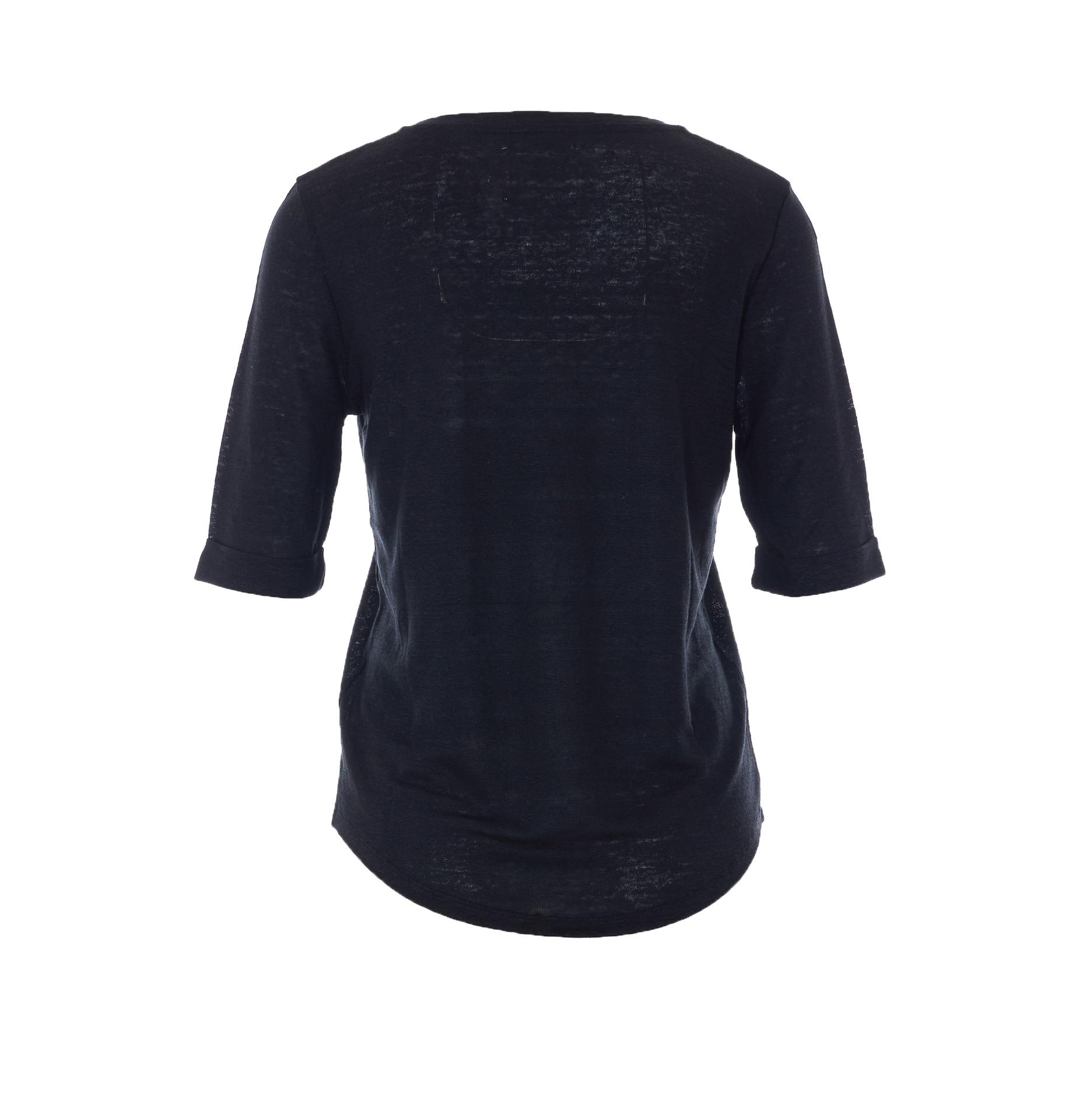 not shy t-shirts and polos black linen - women