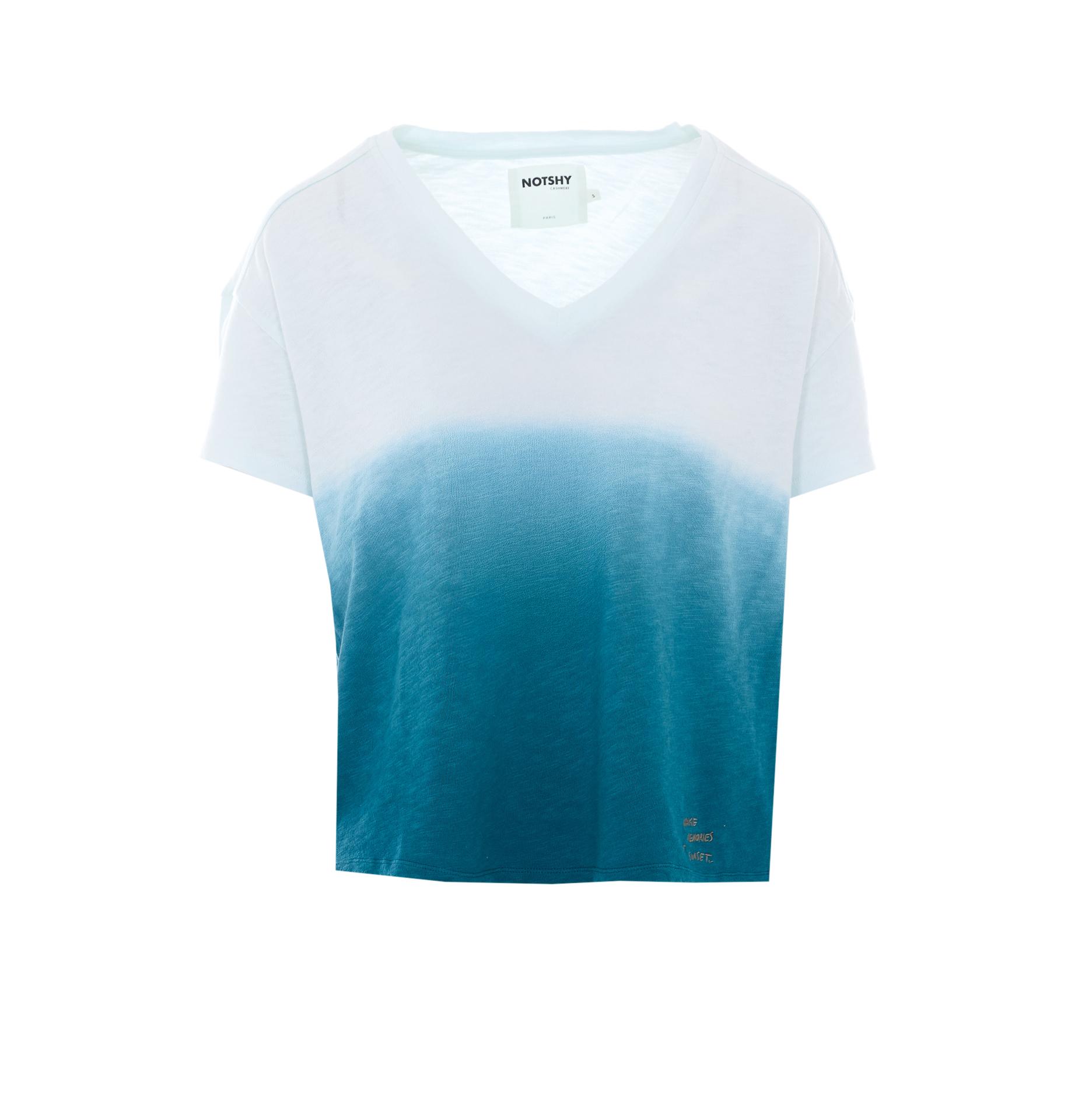 not shy t-shirts and polos blue cotton - women