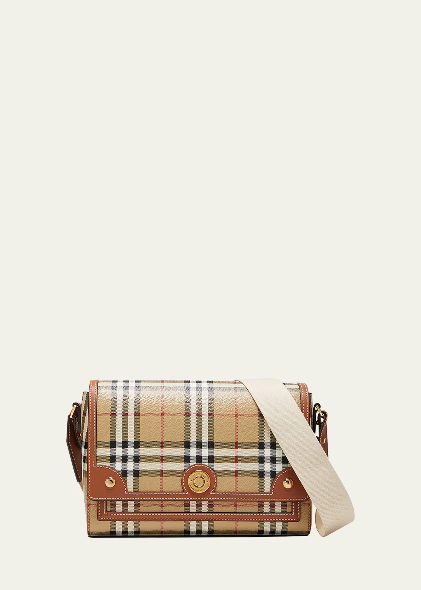 note check flap crossbody bag