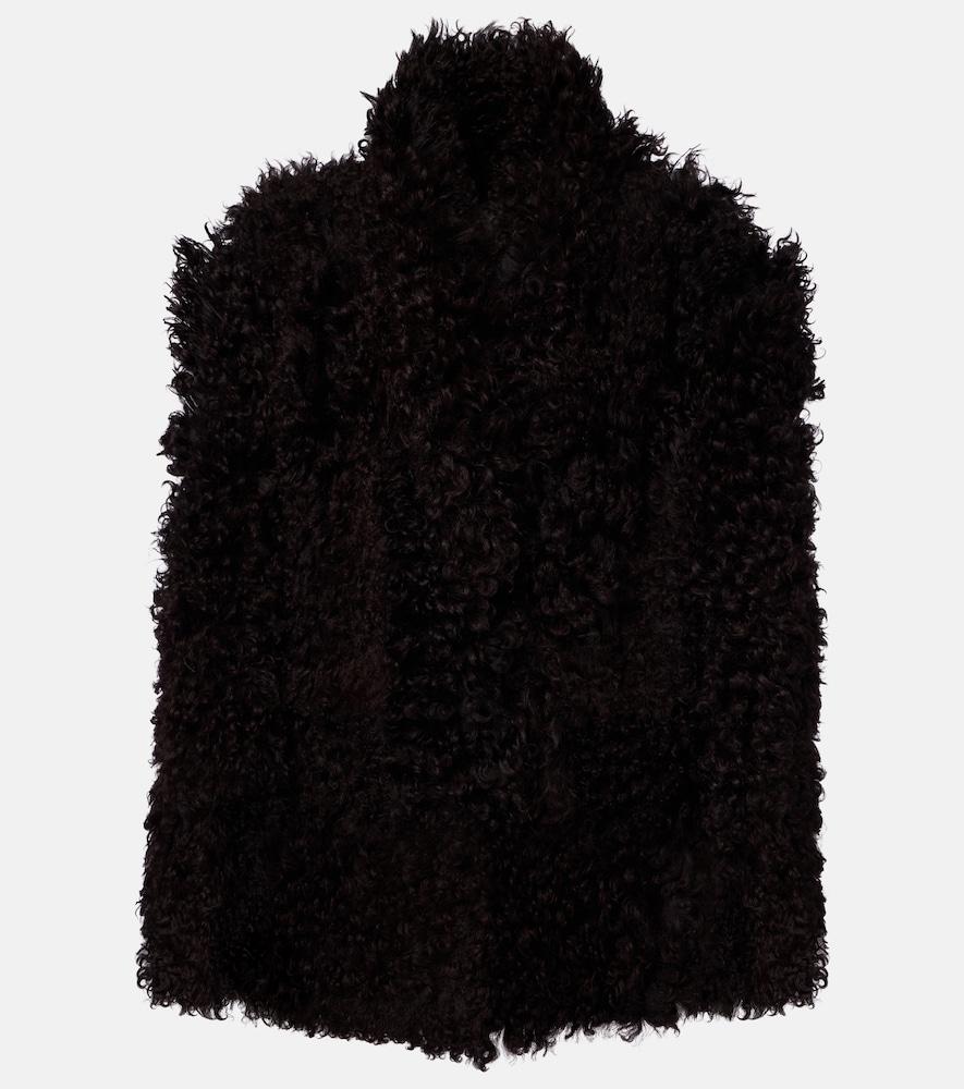 nour hammour amara shearling coat