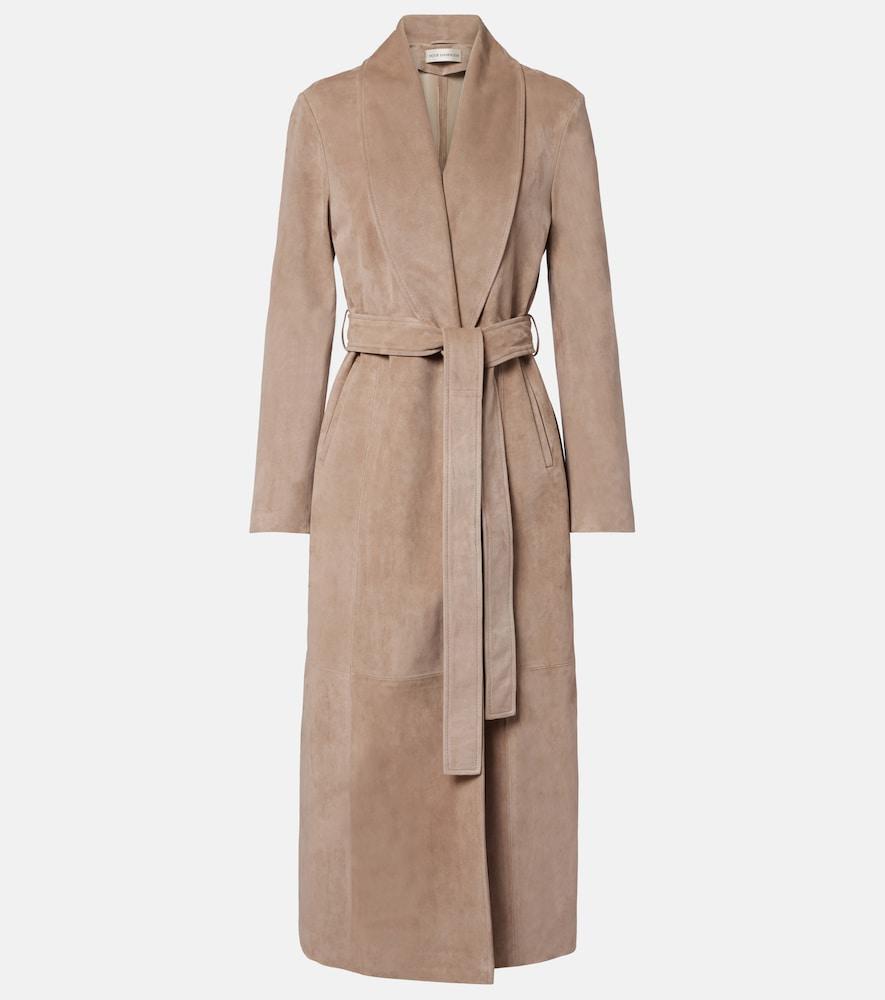 nour hammour gallery suede coat