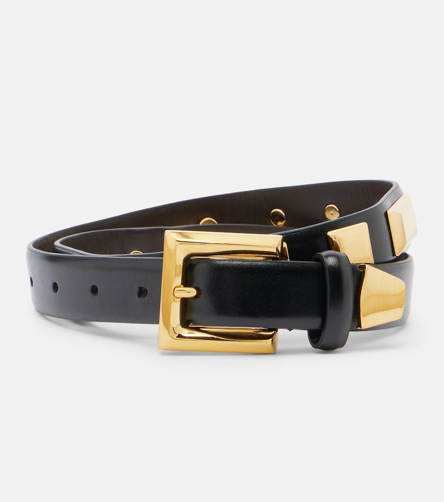 nour hammour josephine studded leather belt