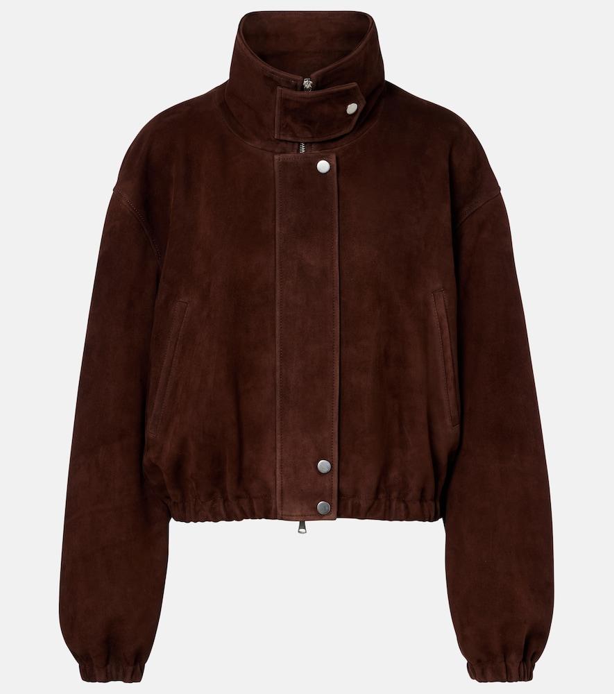 nour hammour pia suede blouson jacket