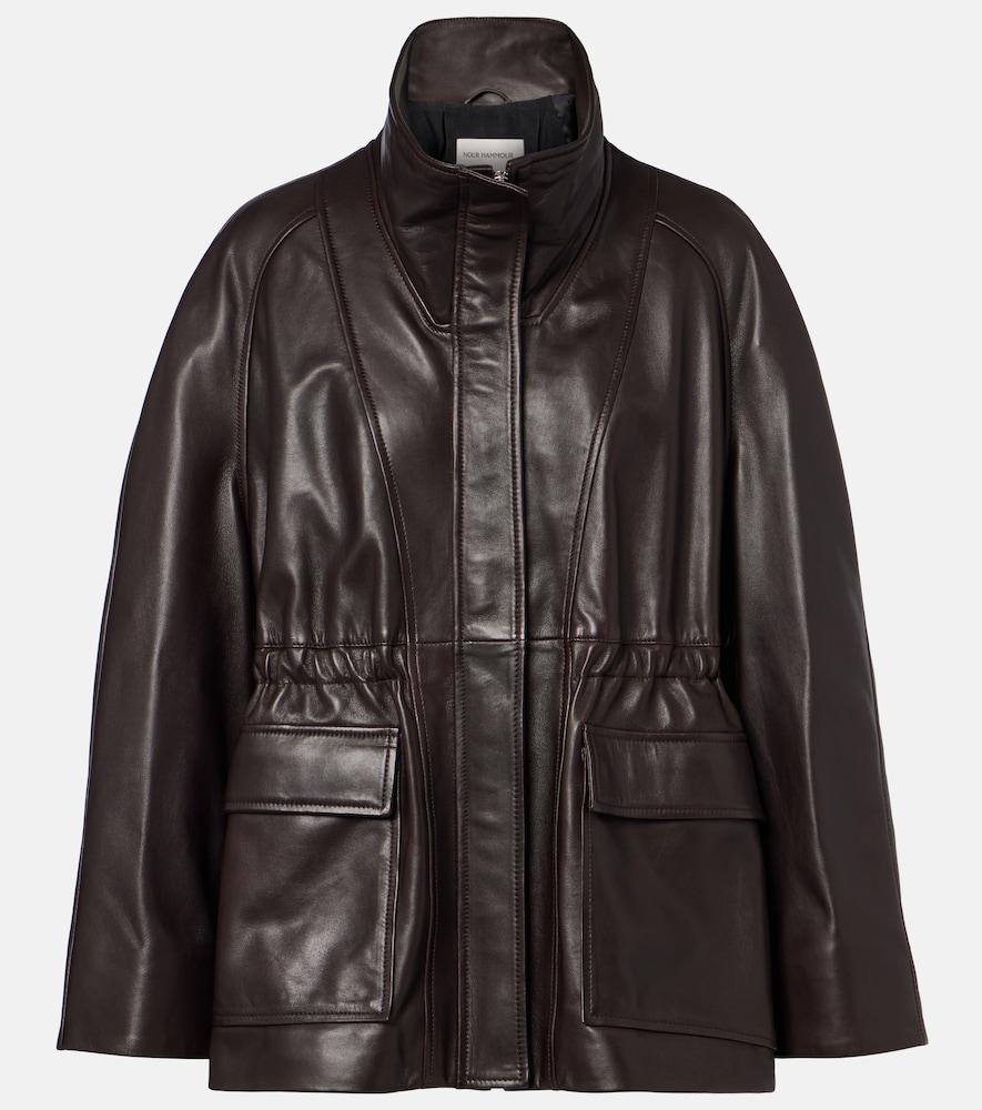 nour hammour quai leather jacket